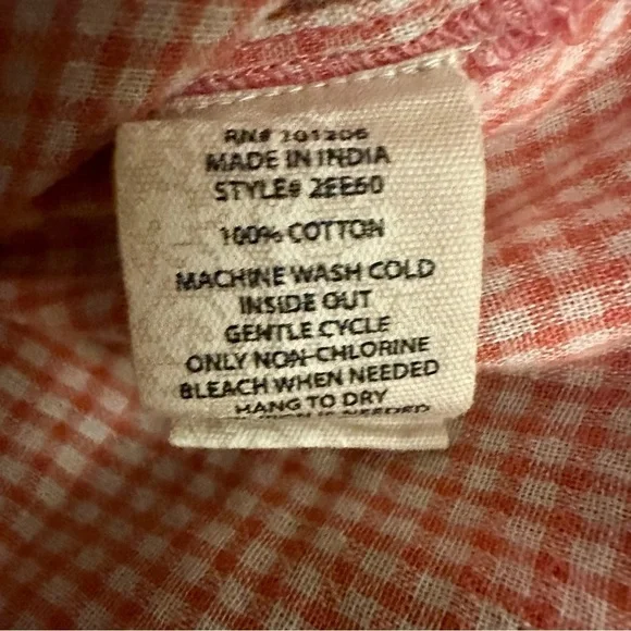 Soft Surroundings Plaid Short Sleeve Top Size Medium - Picture 12 of 12